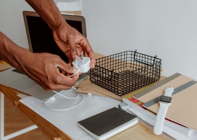 How to Organize Cables and Chargers Neatly